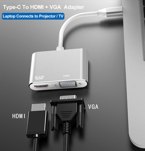 Usb cハブ 2 で 1 タイプc hdmi vga 4 18kサポートサムスン<span class=keywords><strong>dex</strong></span> macbook huawei社xiaomi