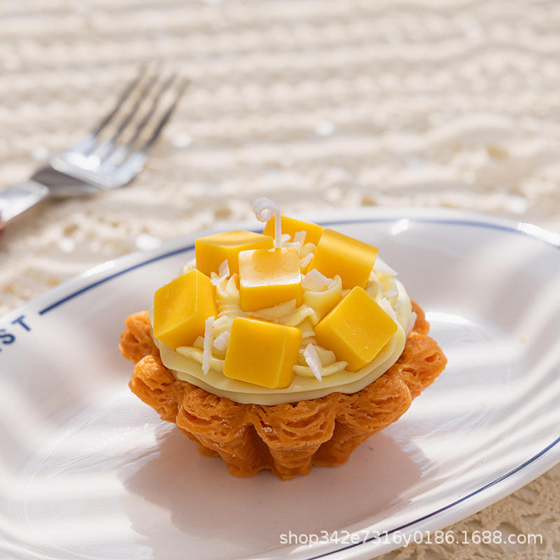 Mango egg tart lime basil