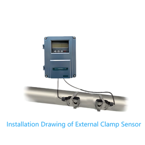 TDS-100F Ultrasonic Flow Meter Wall Mount DN15-DN6000 Plastic Material 4-20 MA <strong>Output</strong> for OTC Application