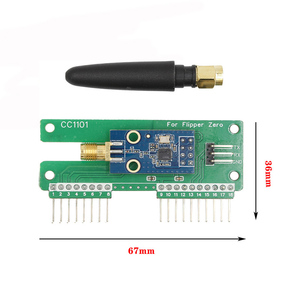 フリッパーゼロCC1101モジュールSubGhz 433MHz WiFiアンテナ付きペットイルカプログラムオープンソース多機能開発ボード - Product Image 3