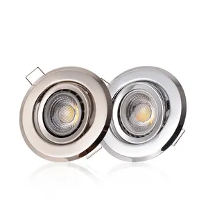 ไฟติดเพดาน LED แบบกลม, สีโครเมี่ยม MR11โคมไฟที่ยึดแบบ LED กรอบไฟสปอตไลท์ - Product Image 6
