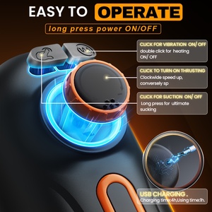 3d Realistische <span class=keywords><strong>Vagina</strong></span> Pussy Stroker Vibrator Stuwkracht Zuigen Automatische Mannelijke Masturbator Apparaten Voor Penisstimulatie - Product Image 5