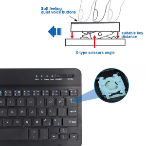 Factory Portable <strong>Mini</strong> Wireless <strong>Bluetooth</strong> <strong>Keyboard</strong> for iPad Phone Tablet Slim <strong>Keyboard</strong> for Office for Study