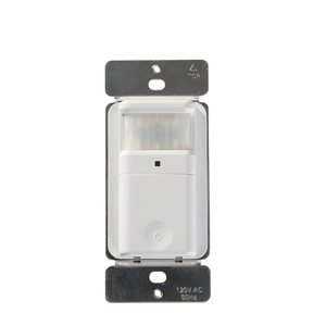 Interruptor de luz con Sensor de movimiento PIR, interruptor de pared activado por movimiento infrarrojo, polo único para CFL/LED/bombilla incandescente con placa de pared - Product Image 1