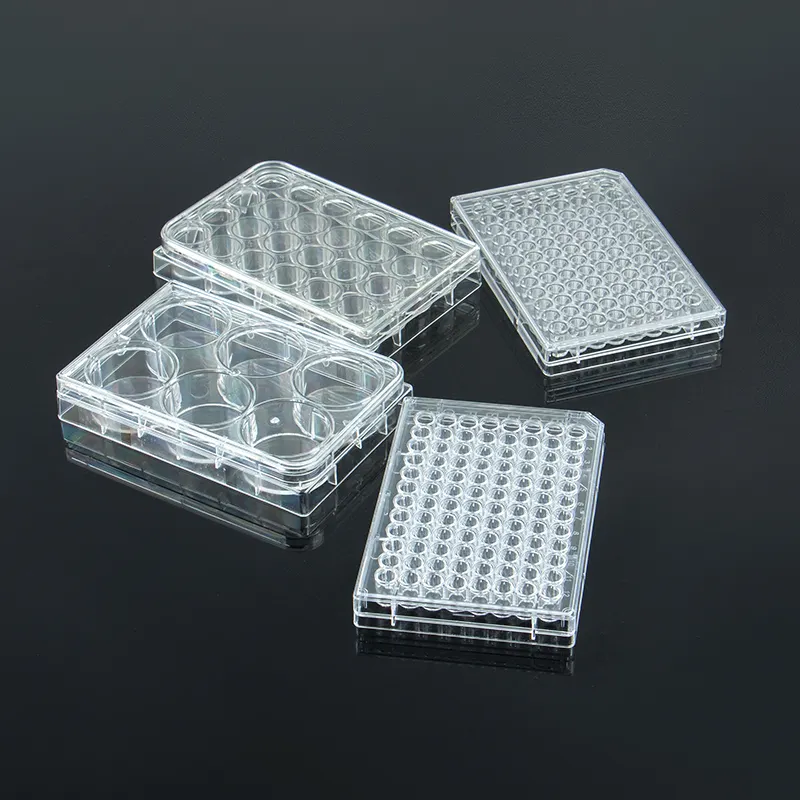 Placa de cultivo de celdas de 6 Pozo, consumibles de laboratorio, 96 placas, cultivo de celdas