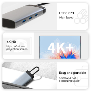 COTECi USBC PD 100w USB3.0 อะแดปเตอร์แปลงพอร์ต 4K มัลติฟังก์ชั่น USB HUB ประเภท C ถึง HDMI USB 3.0 อะแดปเตอร์ USB-C สาย 5 ใน 1 - Product Image 6