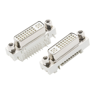 <strong>DVI</strong>-D Interface Computer Monitor D-Sub Connectors 90 Degree Plug Socket with DV24+5 Pin Female Head Video Socket - Product Image 4