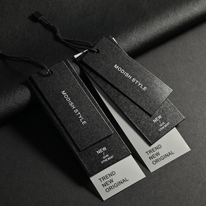 Best Selling <strong>Custom</strong> Clothing Seal <strong>String</strong> 800G Paper Customer Logo <strong>Printed</strong> Clothing <strong>Tags</strong> Labels for Clothing Hang <strong>Tag</strong>