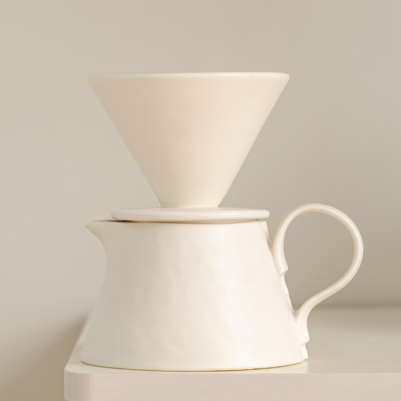 Pot à partager avec tasse filtrante - blanc
