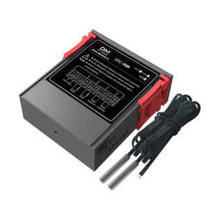 Controlador de temperatura Digital doble STC 3008, dos relé de salida, 12V, 24V, 220V, termostato, calentador, sonda Dual