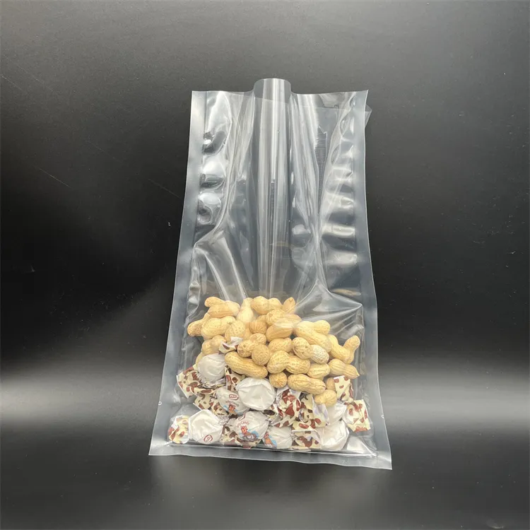Bolsas de plástico ransparent para envasado al vacío, bolsas de plástico con sellado térmico para mariscos y frutas secas