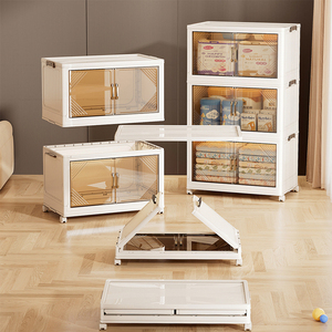 8096-4 Ménage 4 couches meilleur prix empilable en plastique boîte de rangement organisateur armoire - Product Image 5