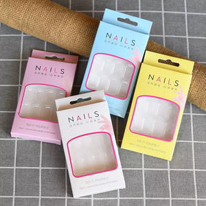 Caja de papel para embalaje de uñas, prensa vacía de ventana transparente personalizada, venta al por mayor - Product Image 4