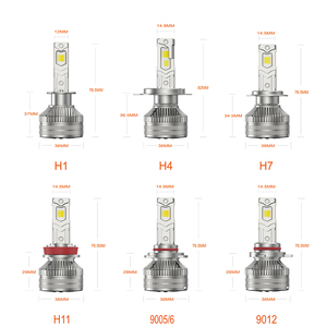 APP kontrollü karartma/çok modlu seçenekler 3000k 8000k LED far lambaları H1 Led H1 H4 H7 H11 9005 için otomatik LED farlar - Product Image 3