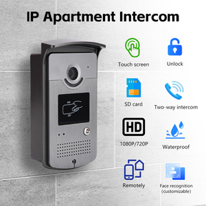 Teléfono de puerta inteligente con intercomunicador de 2 vías a prueba de agua Wifi con cámara de 1080P y sistema de timbre de vídeo con aplicación Tuya para uso en Villa - Product Image 3