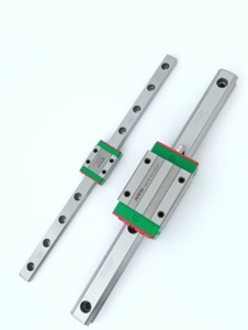 Guías lineales de acero en miniatura HIWIN, piezas CNC, deslizamiento HGH15CA HGH20CA HGH25CA, riel lineal, nuevo bloque de núcleo de motor de rodamiento PLC usado - Product Image 6