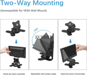 Monitor portátil HD IPS de 7 "con botón de pantalla táctil, resolución de 2022x1024 para videojuegos, PC, camión, RV, remolque, nuevo diseño, 600 - Product Image 2