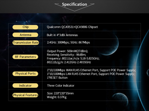 COMFAST desteği OpenWRT OS çift bant 2.4 ve 5.8GHz 1200Mbps kablosuz tavan AP - Product Image 6