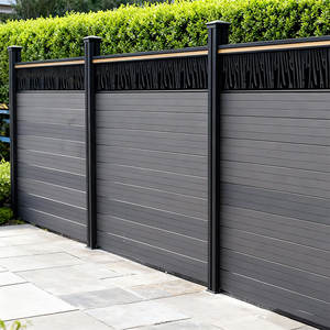 Устойчивые к УФ-излучению композитные ограждения из древесно-полимерного материала с алюминиевыми столбами для сада, декоративные панели для дома - Product Image 4