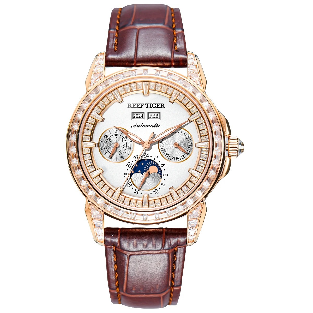 Brown gold white
