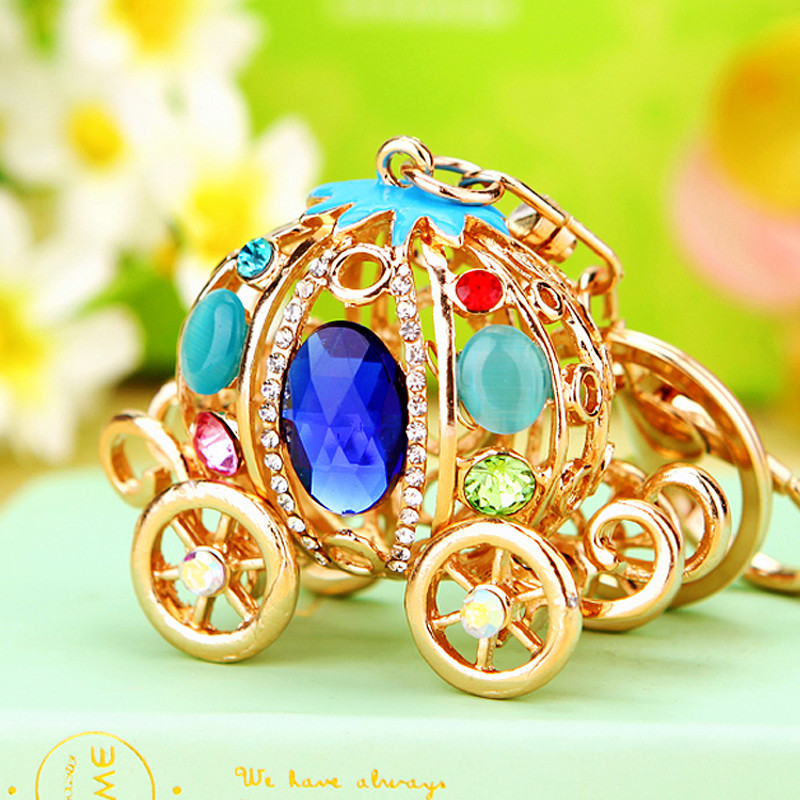 Cendrillon chariot citrouille bleu royal