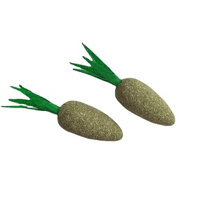Hierba gatera forma de zanahoria Limpieza de dientes de gato juguetes de hierba gatera juguete interactivo para gatos al por mayor - Product Image 6