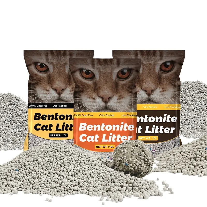 Trung Quốc Pet Nguồn Cung Cấp Số Lượng Lớn Bentonite Mèo Không Có mùi 5Kg Tự Nhiên Thơm Bentonite Mèo Rác