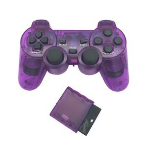 Controlador de Gamepad inalámbrico transparente 2,4G BT para Gamepad de vibración PS2 para controlador inalámbrico PS2 - Product Image 5