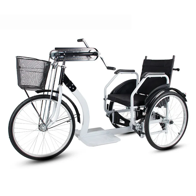 2023 silla de ruedas manual con dirección manual médica, triciclo, silla de ruedas, muebles de Hospital en Stock