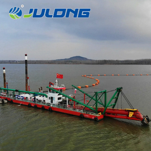 Draga de succión con cortador de oro flotante con bomba de motor de caja de cambios y equipo de dragado de arena de motor a la venta - Product Image 5
