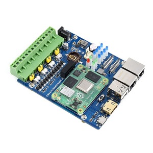 Sıcak ahududu PI CM4 çift ağ bağlantı noktası genişletme kartı Cm4 bilgi işlem modülü GPIO süpürgelik dört yönlü RS485/USB genişletme kartı