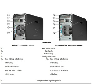 Kullanılan orijinal Intel kule İş İstasyonu HP Z4 G4 serisi kule İş İstasyonu temel sunucu - Product Image 4