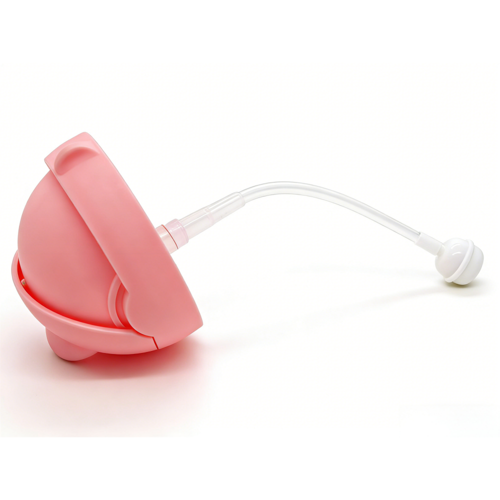 pink water cup straw