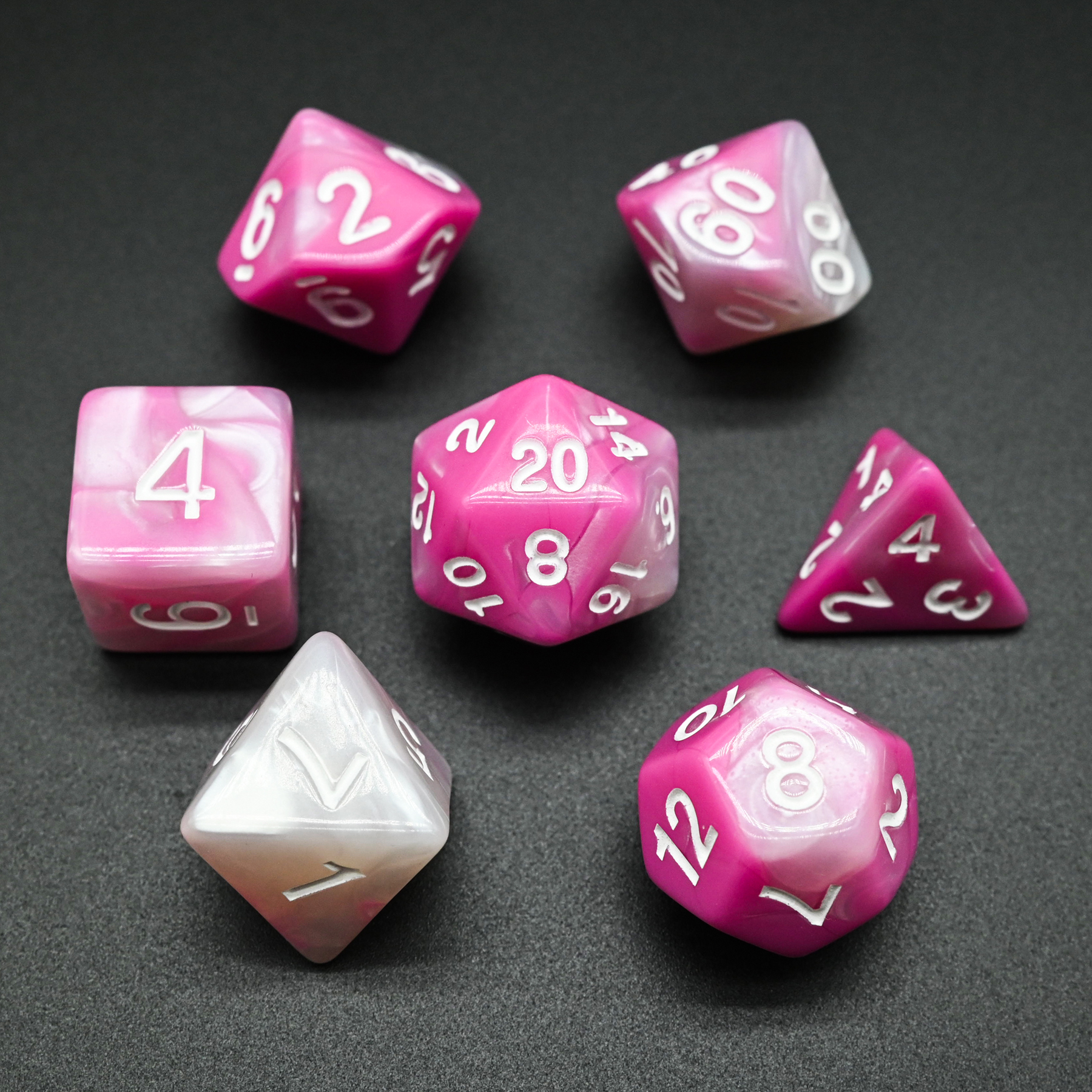 Rose et blanc
