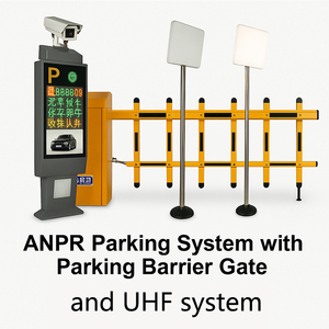 UHF ANPR система парковочных ворот с распознаванием номерного знака светодиодный дисплей умный контроль доступа с напольной лампой - Product Image 4