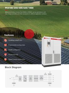 Inversor de batería de 100KW-1000KW Atess en paralelo, sistema de conversión de energía de múltiples unidades para uso comercial, sistema PCS con CE - Product Image 2