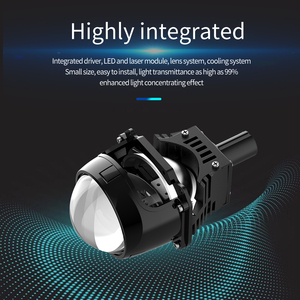 Yeni model gautomotive 110w 11000 lümen 3570 cips 9-32v daha iyi ışık şekli bi led projektör lens 2.5 inç far otomotiv için - Product Image 5