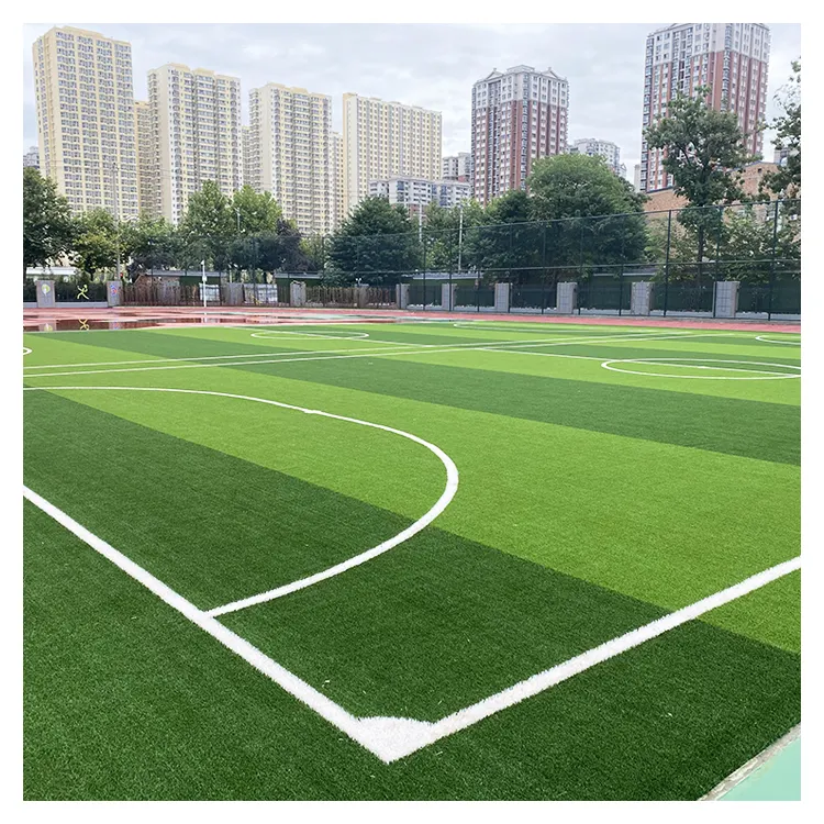Оптовая Продажа 50 мм Прочный в форме спортивного газона искусственная трава для футбольного поля