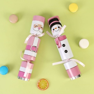 Giáng sinh Cracker màu hồng Bìa hat đóng dấu tiếng Anh Câu Đố kỳ nghỉ trang trí toàn bộ hộp thiết lập cho lễ hội Giáng sinh trang trí - Product Image 6