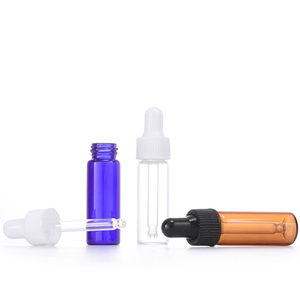 RUIPACK 2毫升3毫升5毫升小琥珀色玻璃滴管瓶迷你玻璃瓶带移液管滴管 - Product Image 4