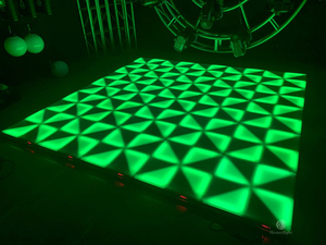 Nueva llegada Retro Led DMX Dance Floor RGB3in1 led color luz DMX Stage Light Dj luces para Night Club - Product Image 3