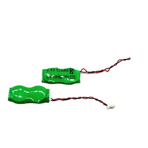 Şarj edilebilir nimh ni mh düğme pil hücreleri Ni-MH 2.4V 20mAh konektörü - Product Image 1