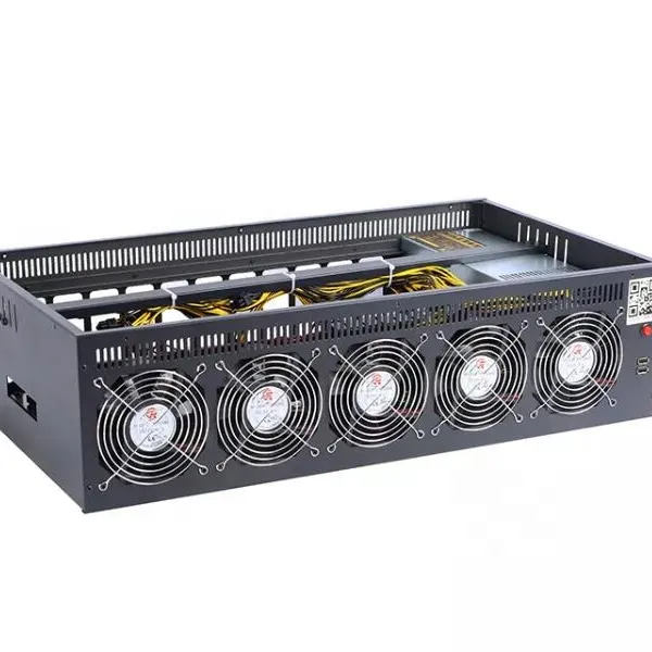 จัดส่งที่รวดเร็ว12GPU กรณีคอมพิวเตอร์ที่มี ONDA B250 D12P-D3เมนบอร์ด Gpu Enclosure