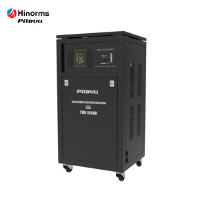 ตัวควบคุมแรงดันไฟฟ้าพิทบูลแบบเฟสเดียวเซอร์โวมอเตอร์10-50KVA อินพุตกว้างความแม่นยำสูงดีไซน์จอแสดงผลดิจิตอลแบบ SVC - Product Image 1