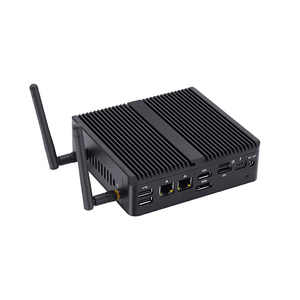 OEM Fanless Industrial Micro PC 2x RJ45 2x RS232 Small Desktop <strong>Computer</strong> <strong>Linux</strong> Windows11 Pro OS N100 Mini PCS - Product Image 5