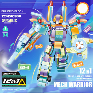 12 in 1 Diy Mini <strong>Building</strong> Block Set Small Toy Brick <strong>Robot</strong> with Capsule Packaging - Product Image 5