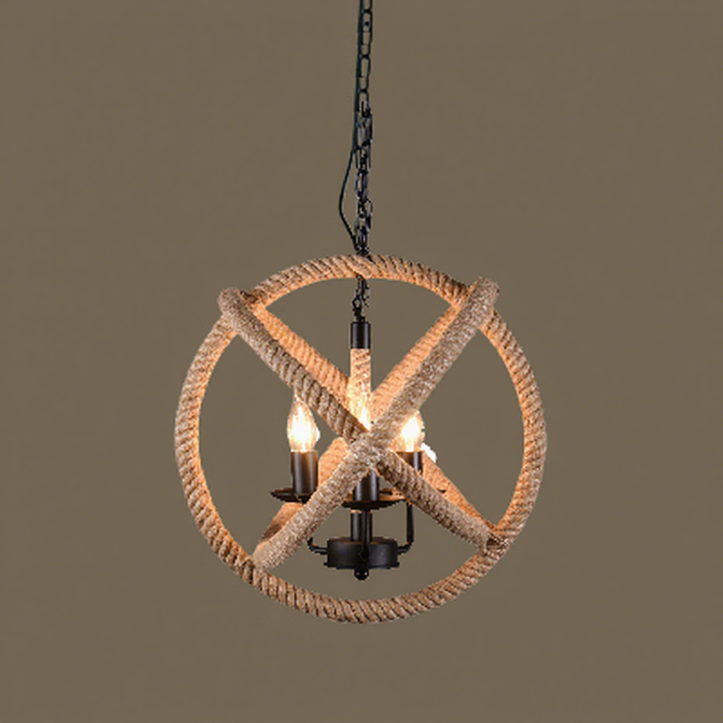 Corde de chanvre ronde de 35 cm