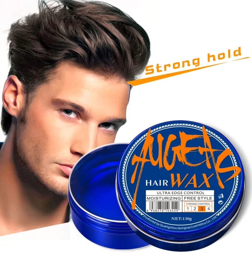 China fabricante de produtos de cabelo fábrica granel orgânico estilo gel cor moda cera de cabelo profissional para homens