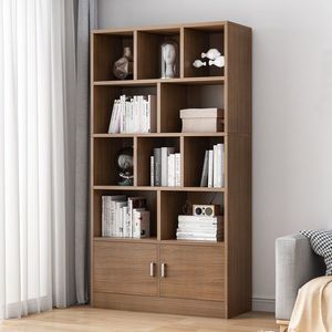Modern stil basit ahşap kitaplık yerden tasarruf küçük kitap dolabı ev oturma odası öğrenci yatak zemin depolama raf kitaplar - Product Image 1
