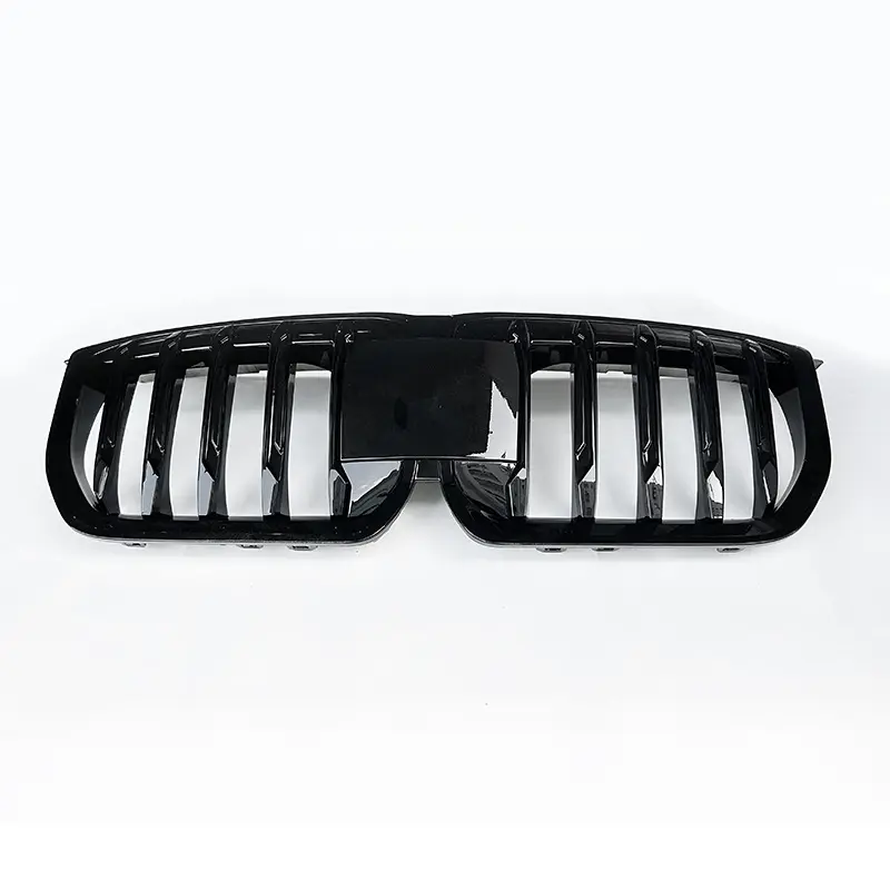Fits for BMW X1 U11 2023 full light black and black warrior front grille original car replaced grill